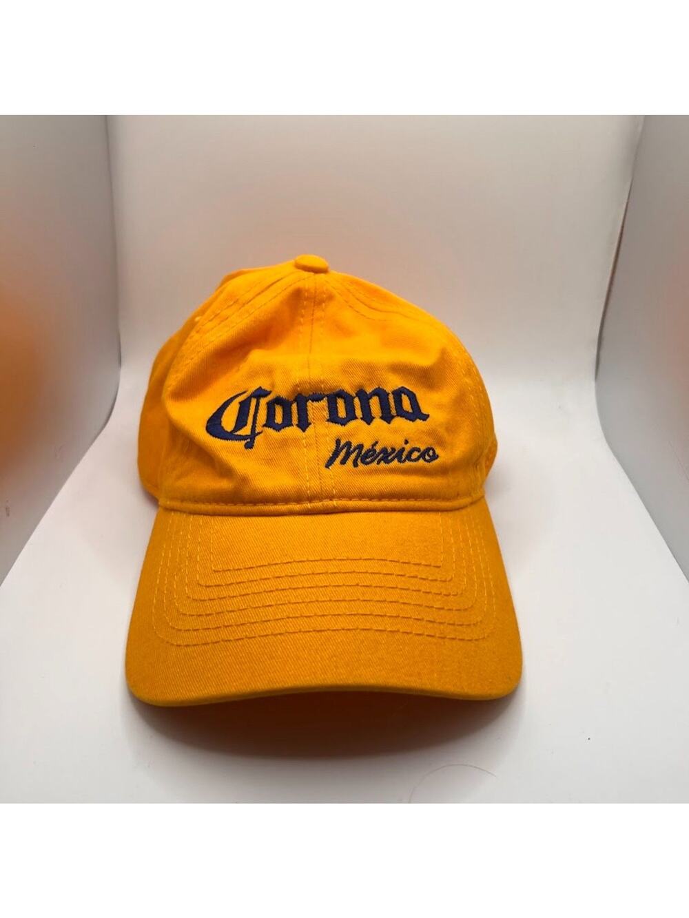 Yellow Corona Mexico Embroidered Baseball Style Hat One Size